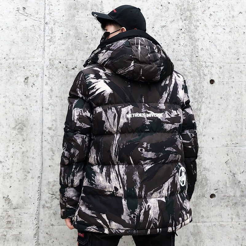 Men’s Camouflage Cotton Jacket For Winter Outdoor Wear