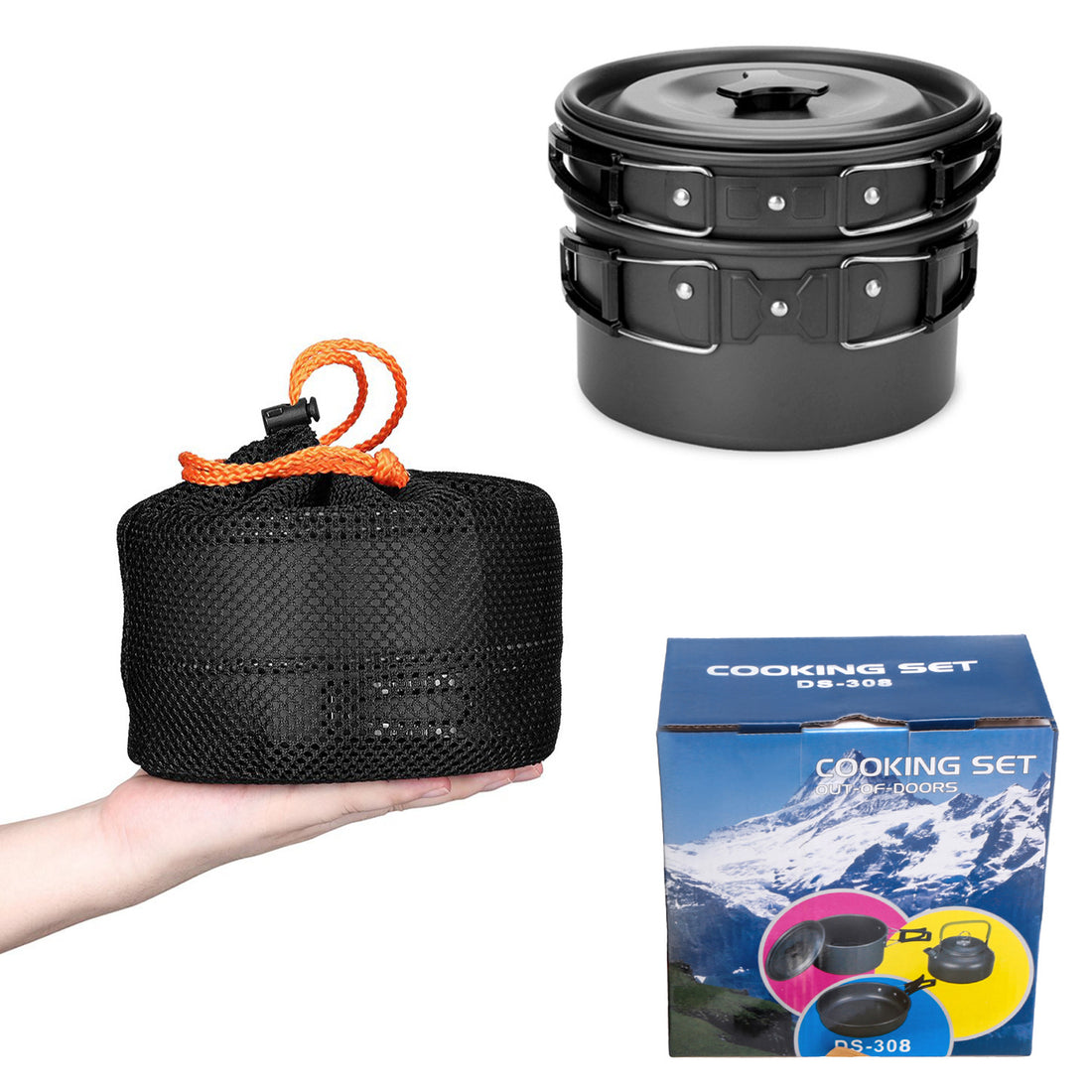 Outdoor Camping Teapot And Pot Set For Picnics