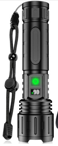 Portable Rechargeable Flashlight Strong and Lightweight for Outdoor Patrol