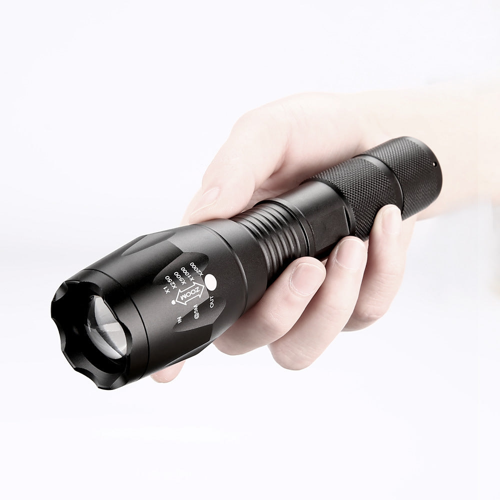Portable Mini LED Flashlight Zoomable Torch for Hunting