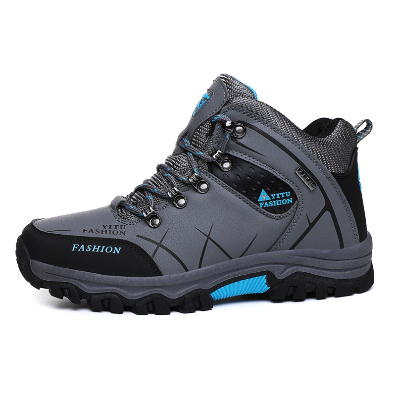 High-Top Outdoor Hiking Shoes With Warm Velvet Lining