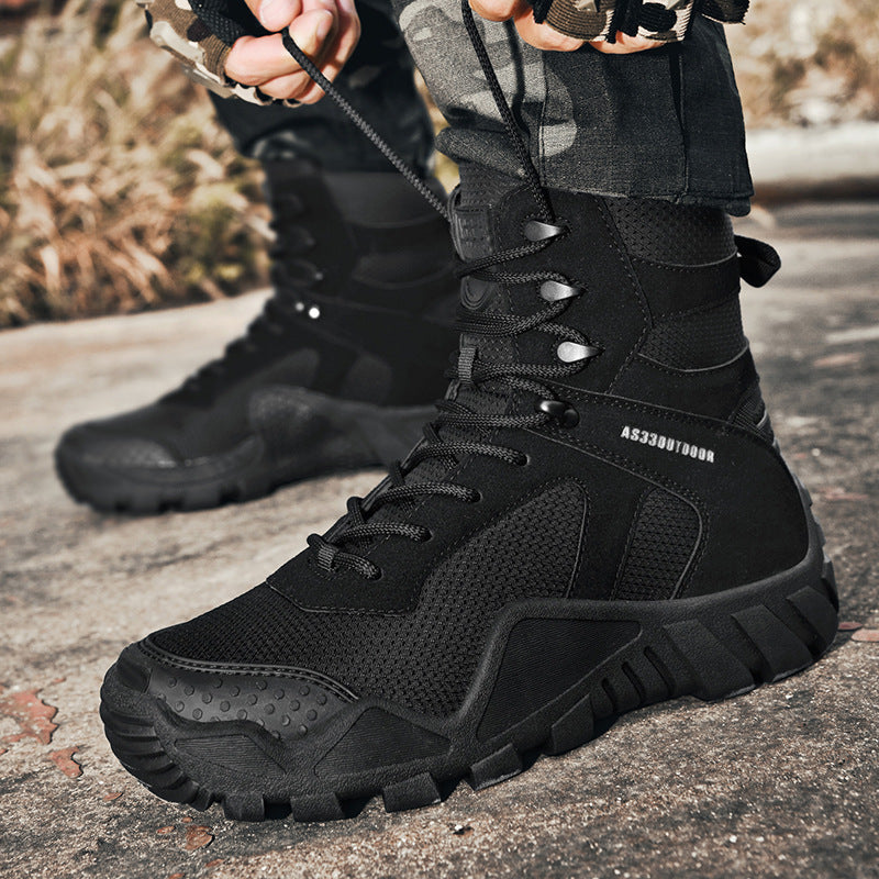High-Top Tactical Outdoor Hiking Boots For Men