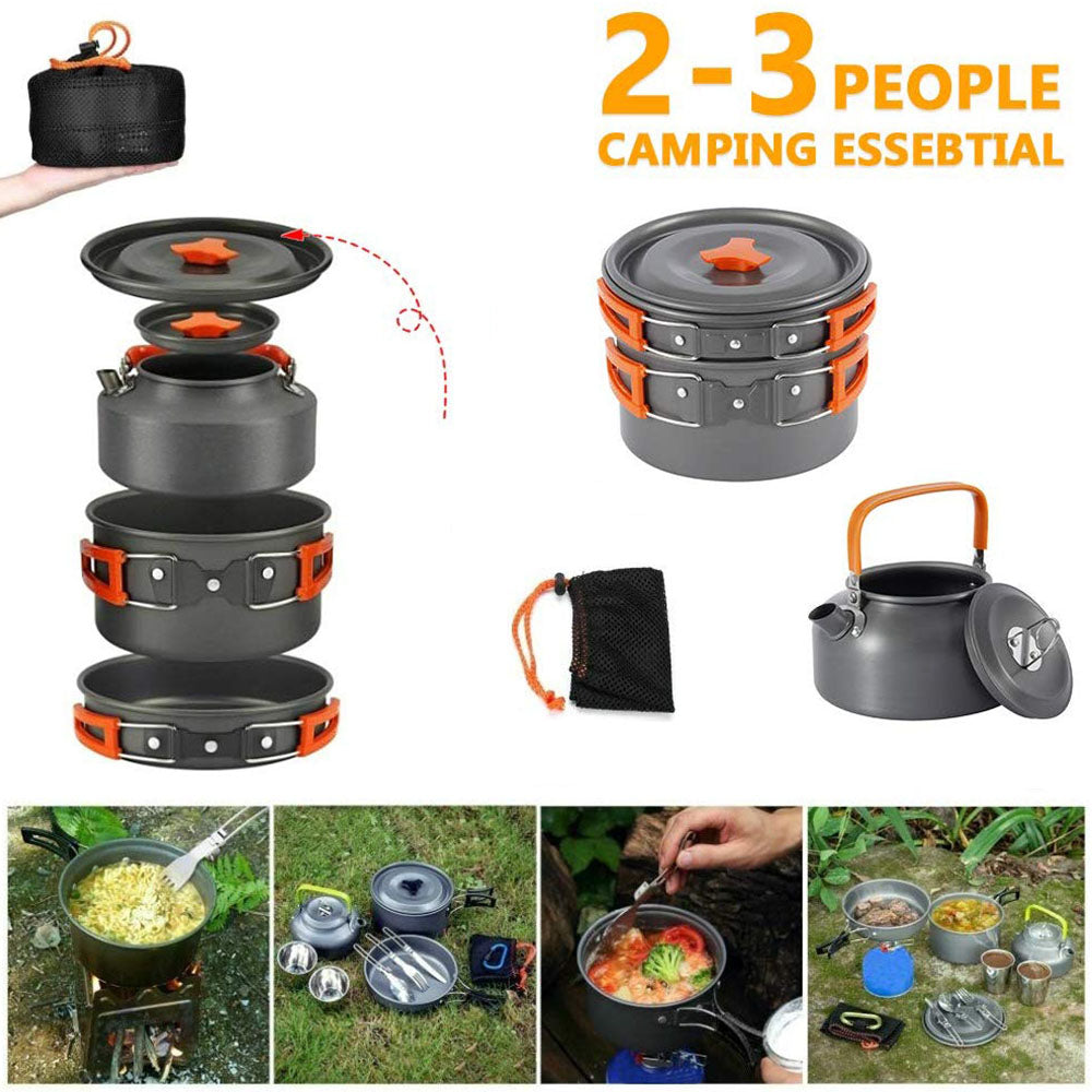 Travel Folding Picnic Tableware Set For Camping