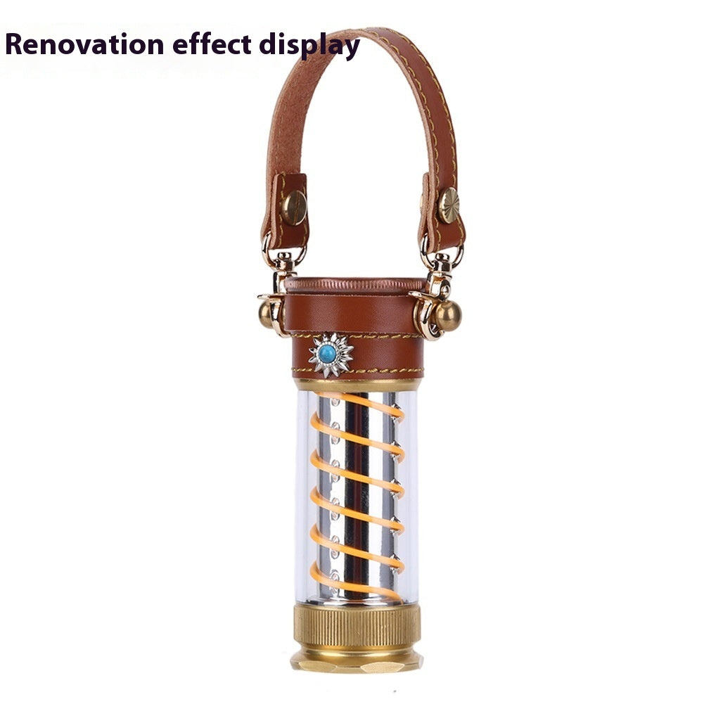 Camping Lantern Set With Leather Hang Rope 3-Piece