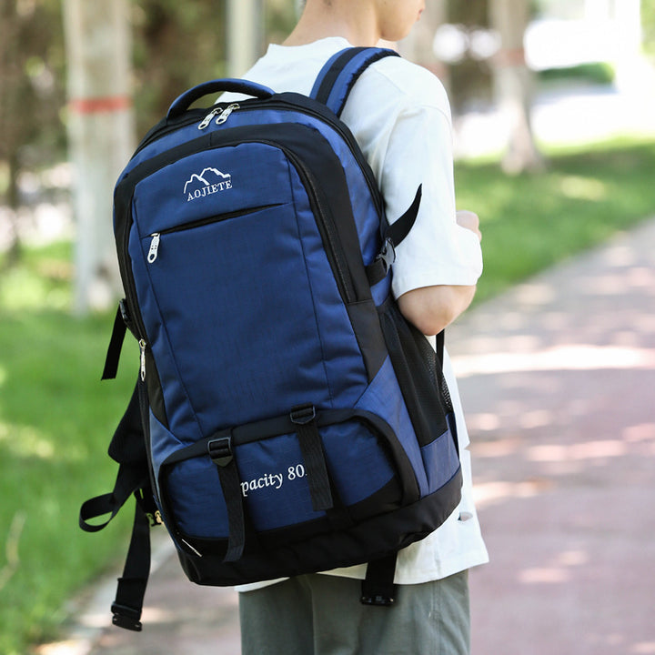 Men’s 60L Large Capacity Double Shoulder Backpack for Hiking