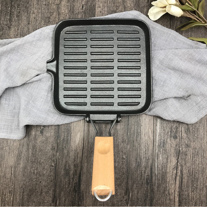 Camping Cast Iron Skillet And Folding Pan Set