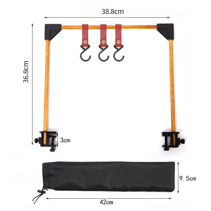 Outdoor Camping Adjustable Hanging Rack For Pots And Cookware