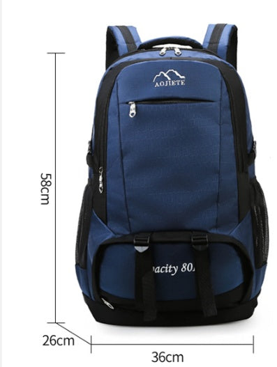 Men’s 60L Large Capacity Double Shoulder Backpack for Hiking