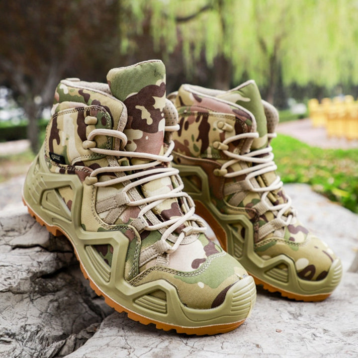 Mid-Top Tactical Hiking Shoes And Combat Boots For Outdoor Training