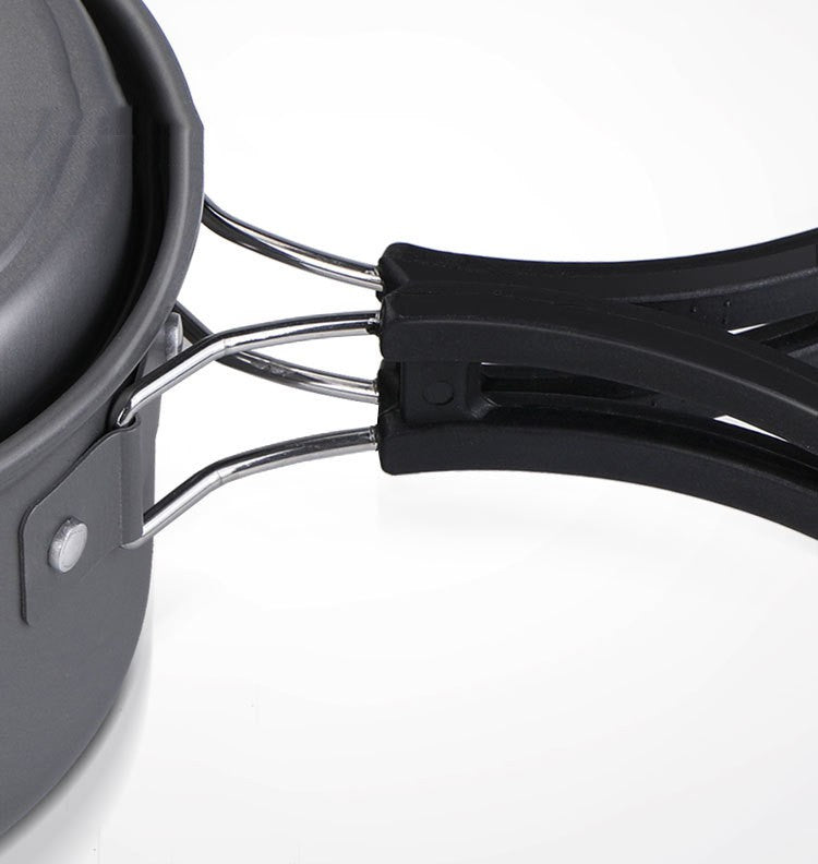 Outdoor Camping Single Pot Aluminum Alloy Cookware