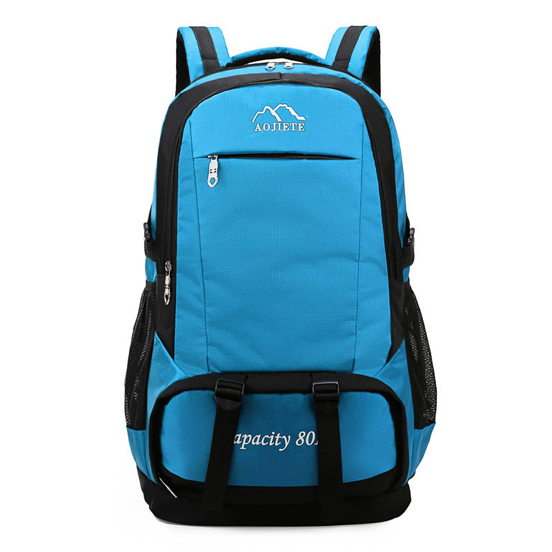 Men’s 60L Large Capacity Double Shoulder Backpack for Hiking