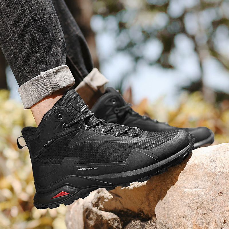 Men’s Large Size High-Top Hiking Shoes For Winter Outdoor