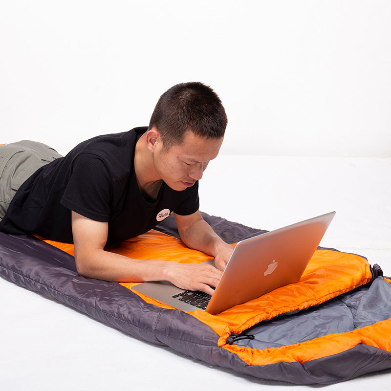 Thickened Warm Sleeping Bag Convenient for Outdoor Travel and Camping