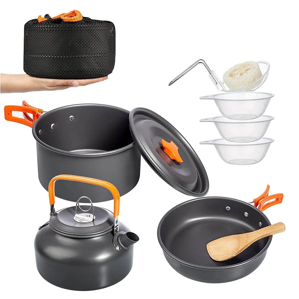 Travel Folding Picnic Tableware Set For Camping