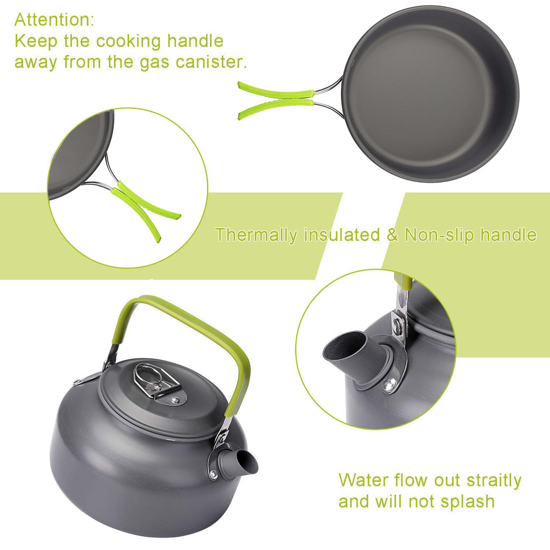 Outdoor Camping Teapot And Pot Set For Picnics