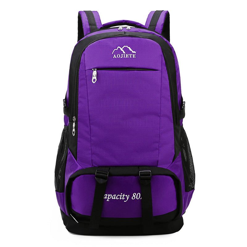 Men’s 60L Large Capacity Double Shoulder Backpack for Hiking