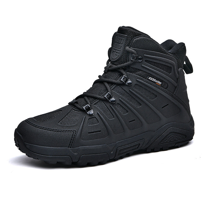 Outdoor High-Top Combat Hiking Shoes Non-Slip Shock-Absorbing
