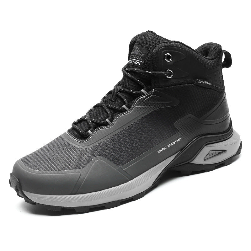 Men’s Large Size High-Top Hiking Shoes For Winter Outdoor