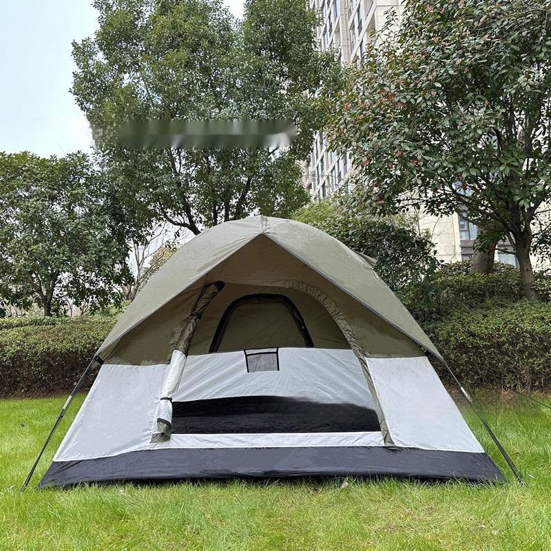 Waterproof Double-Layer Outdoor Camping Tent Rainproof Family Travel Shelter