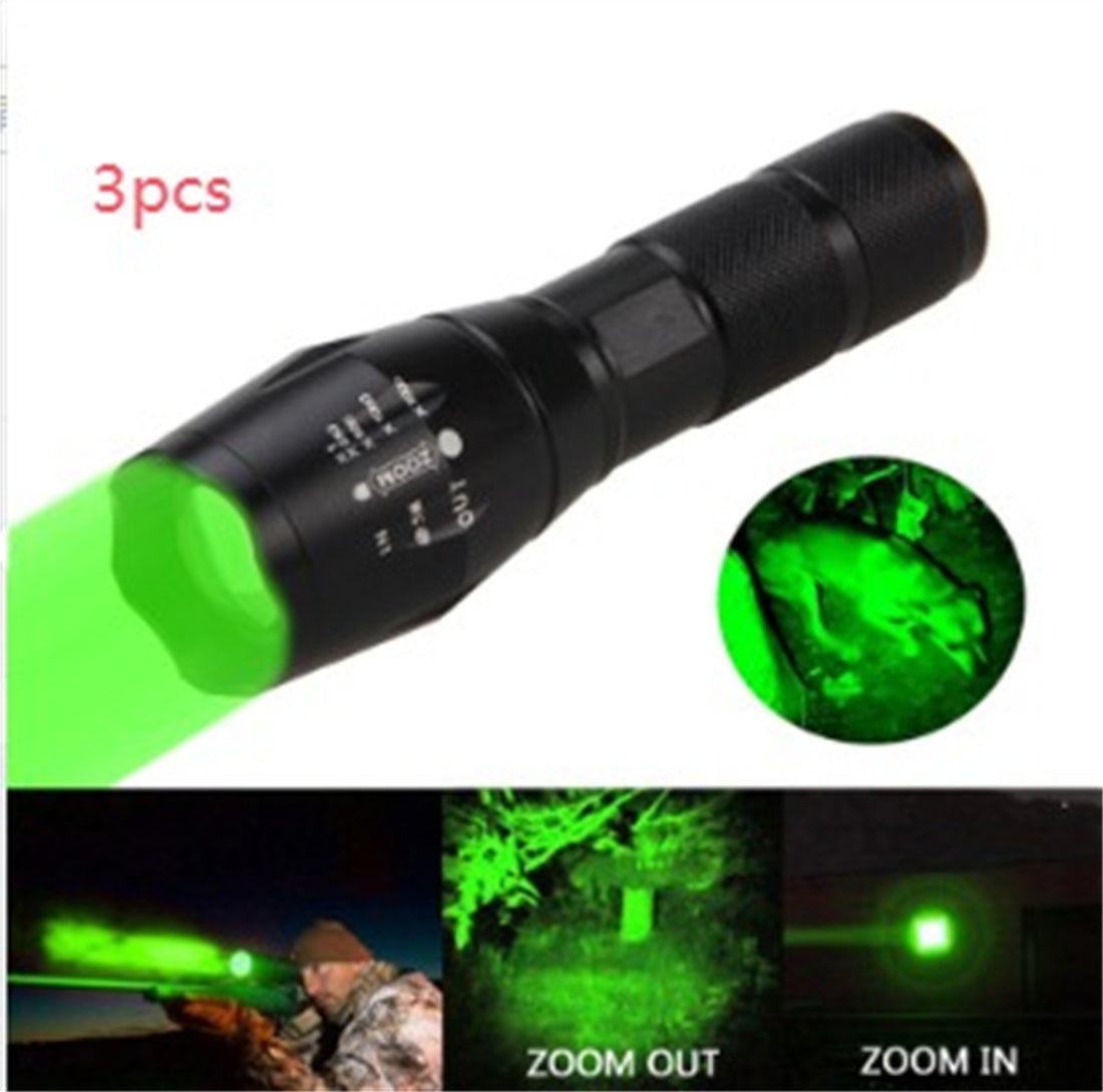 Portable Mini LED Flashlight Zoomable Torch for Hunting